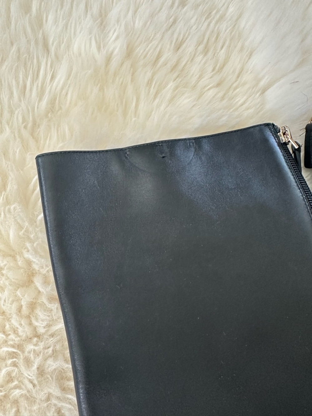 Tory Burch Sidney Leather Knee High Riding Boots Black - Picture 10 of 10